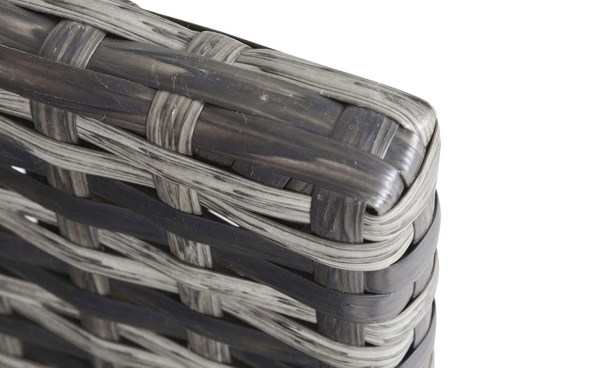 Image 14: 10 Seater Outsunny Rattan-Effect Patio Dining Set with Glass-Top Table