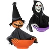 Image 2: Outsunny Animated Halloween Skeleton Candy Dish