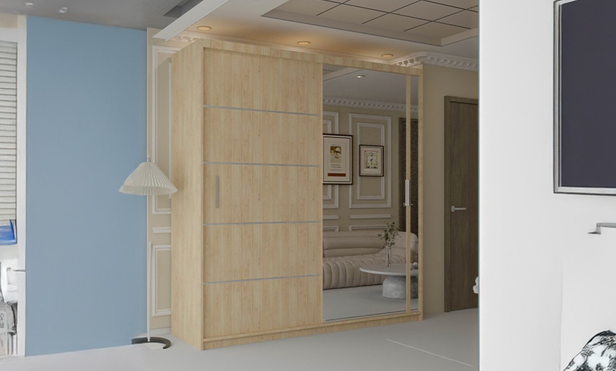 Image 4: Sliding Wardrobes 4u Sliding Doors Wardrobe with Mirror