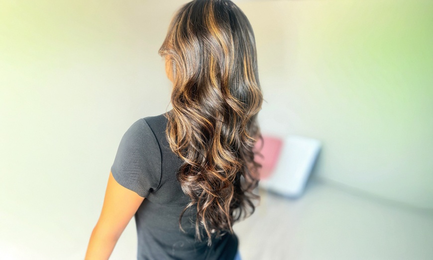 Image 3: Haircut, Deep Conditioning, Highlights, or Balayage Services 