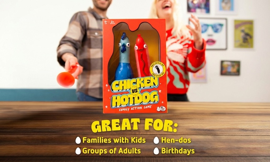 Image 7: Race to Flip 'Em and Stick 'Em Family Party Game for All Ages