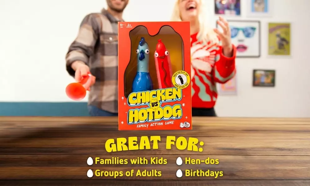 Race to Flip 'Em and Stick 'Em Family Party Game for All Ages