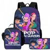 Image 10: KPop Demon Hunters Inspired Backpack Set 