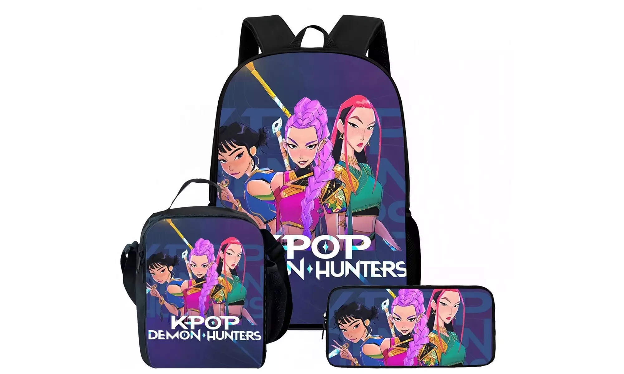 KPop Demon Hunters Inspired Backpack Set