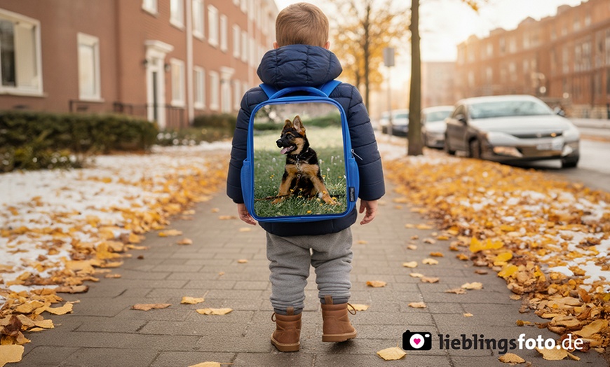 Image 3: Personalisierbarer mit Foto: Rucksack oder Koffer für Kinder