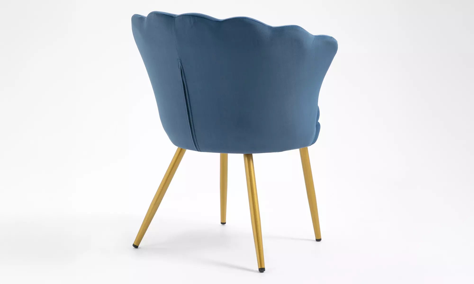 Poltroncina a conchiglia Maddina in velluto