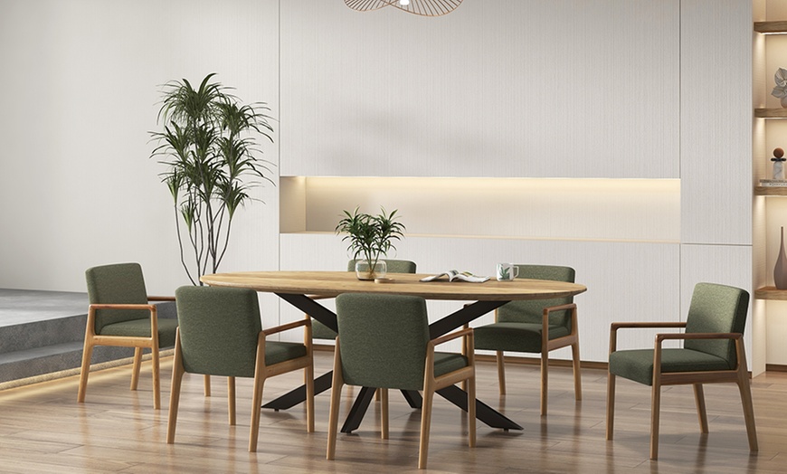 Image 5: Set di 2 poltrone in legno massello Doosense