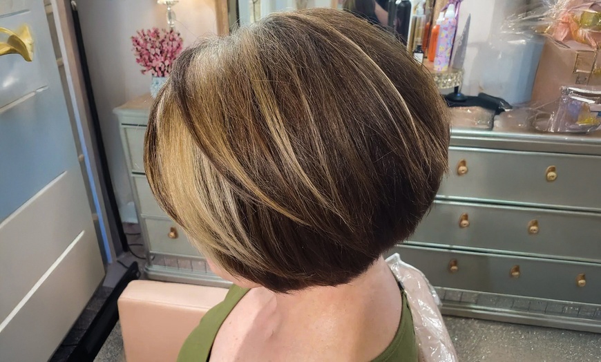Image 16: Women's Design Haircut + All Over Color, Base Color, Balayage and More