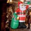 Image 4: Outsunny Inflatable Santa Christmas Decorations