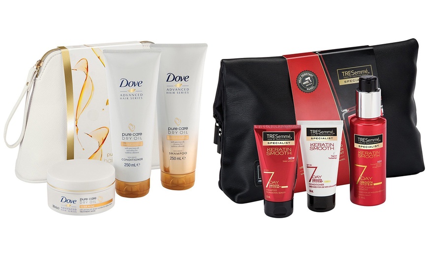 Image 1: Dove or Tresemme Gift Set
