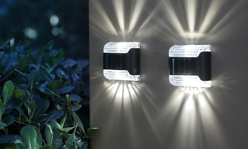 Image 5: Solar Lights Outdoor Decorative Wall Lights