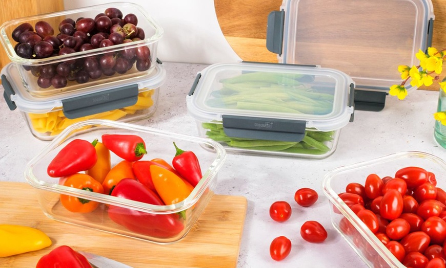 Image 5: Up to Ten Homiu Borosilicate Glass Food Container Sets