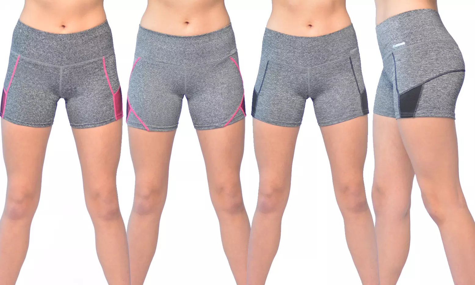 JGX Women's Active Shorts with Mesh Side Panels - Primary Image