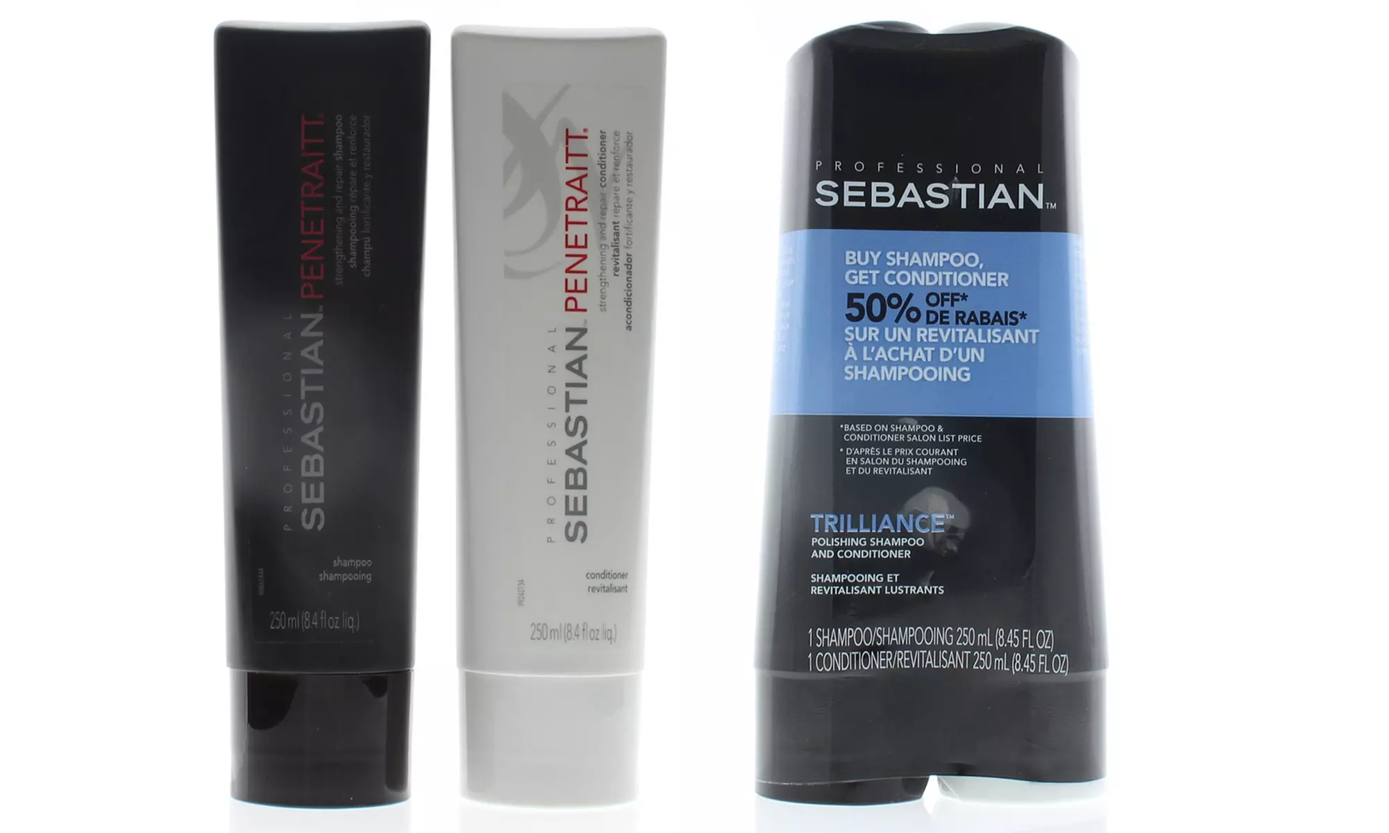Sebastian Penetraitt Strengthening and Trilliance Polish Shampoo Conditioner - Primary Image