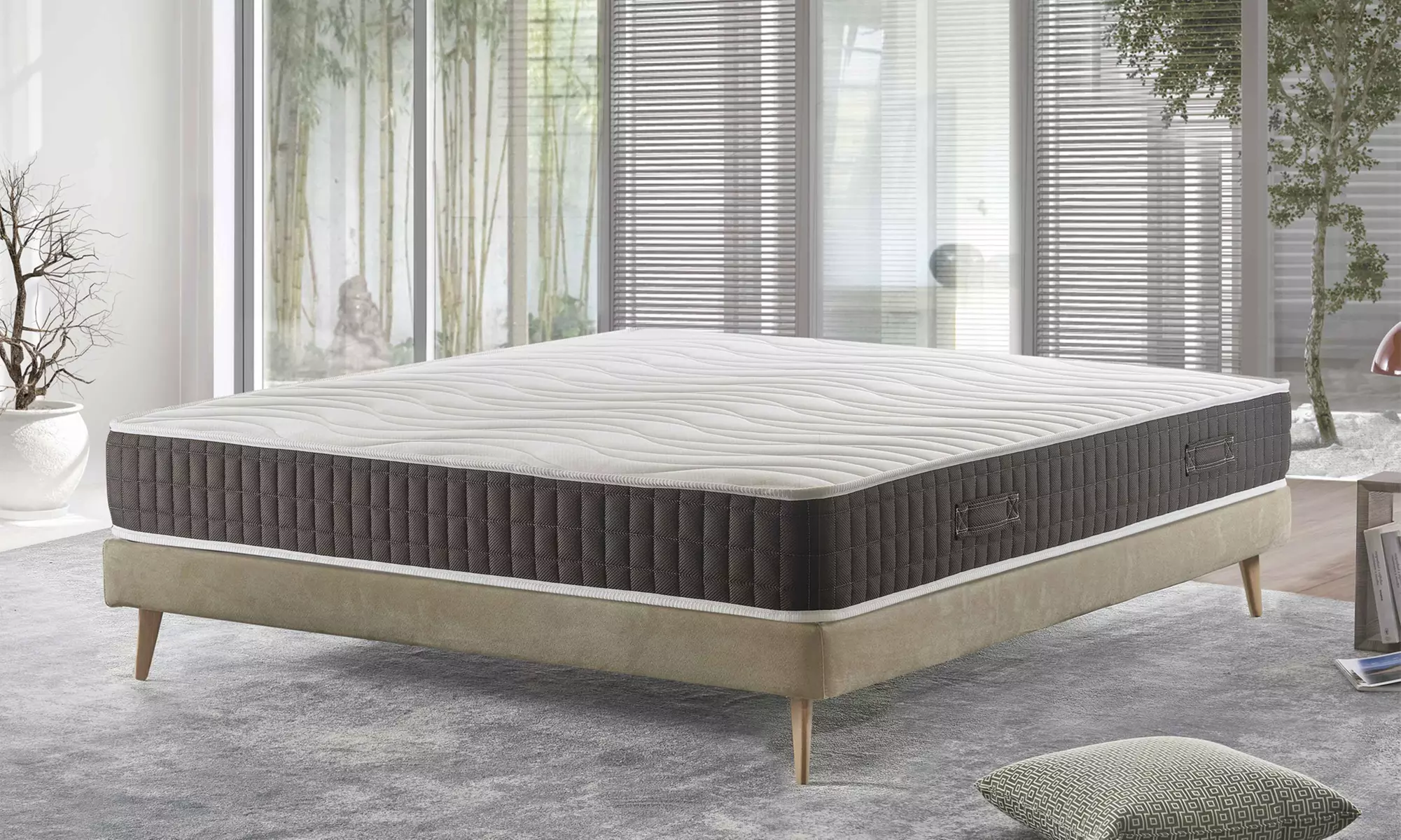 Matelas à mémoire de forme en gel 13 zones Mentor Dispositif Médical de Classe 1 CE, disponible en hauteur de 30 cm ou 20 cm, avec livraison gratuite - Primary Image