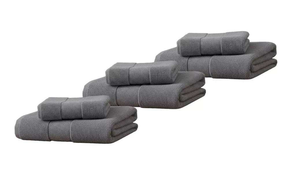 Coppia di asciugamani e telo bagno in spugna 100% cotone di Pompea