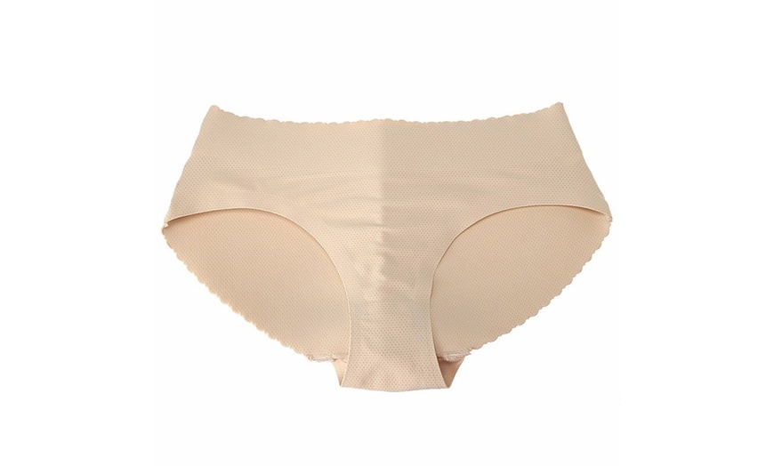 Image 6: Women's Padded Seamless Butt Hip Enhancer Panties Boy Shorts