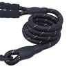 Image 5: 5 FT Dog Leash Reflective Nylon Rope Pet Running Tracking Leashes