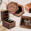 Image 1: 1 oder 2x personalisierbare Ring-Schatulle im Design nach Wahl