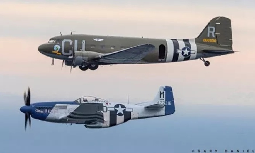 Image 6: 30 or 50 Min WWII T-6 Airplane Flight with Museum Tour for One Person