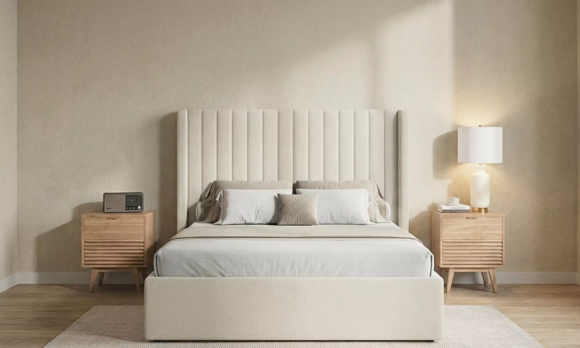 Belgravia Velvet Upholstered Gas Lift Ottoman Bed Frame