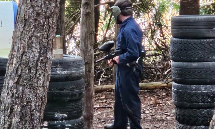 Image 6: Half-Day Paintball- Groups of 5, 10, or 15 with 100 Paintballs Each!