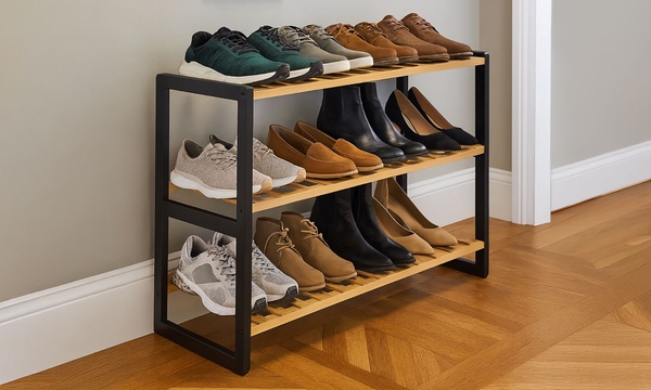 Up To 51% Off Neo Three Tier Shoe Rack Groupon