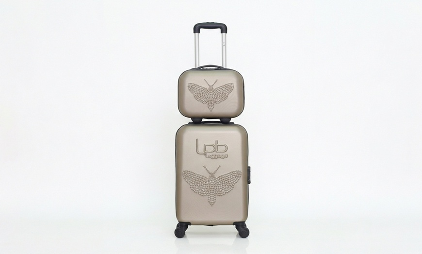 Image 14: Lot de 2 valises "Wave" comprenant une valise cabine et un vanity-case