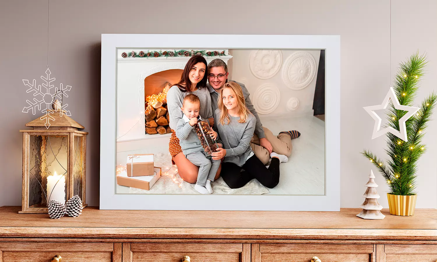 Klaar om meteen op te hangen: ingelijste fotoprint