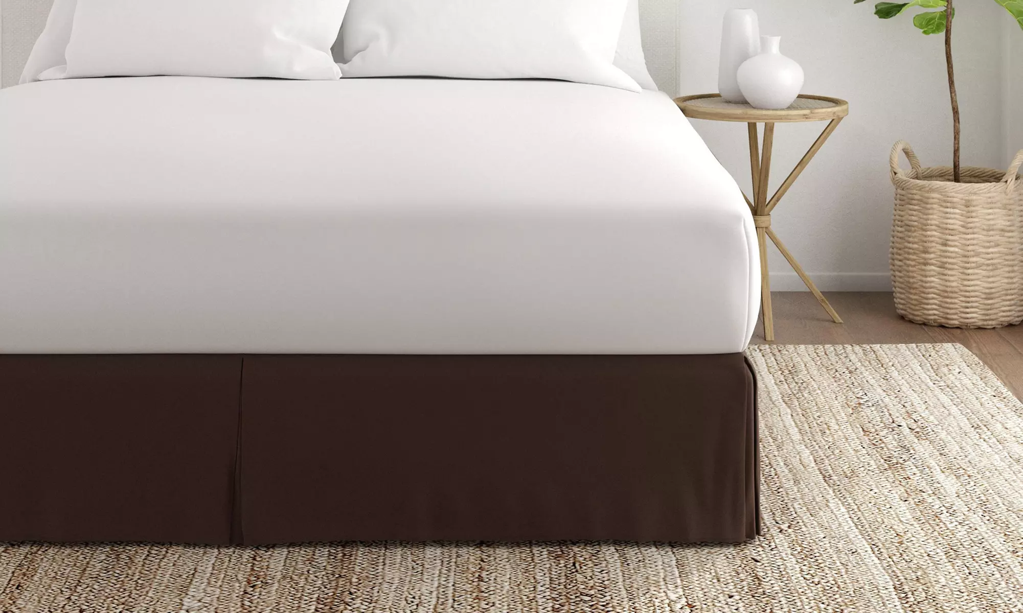 Merit Linens Premium Pleated Dust Ruffle Bed Skirt in 13 Colors