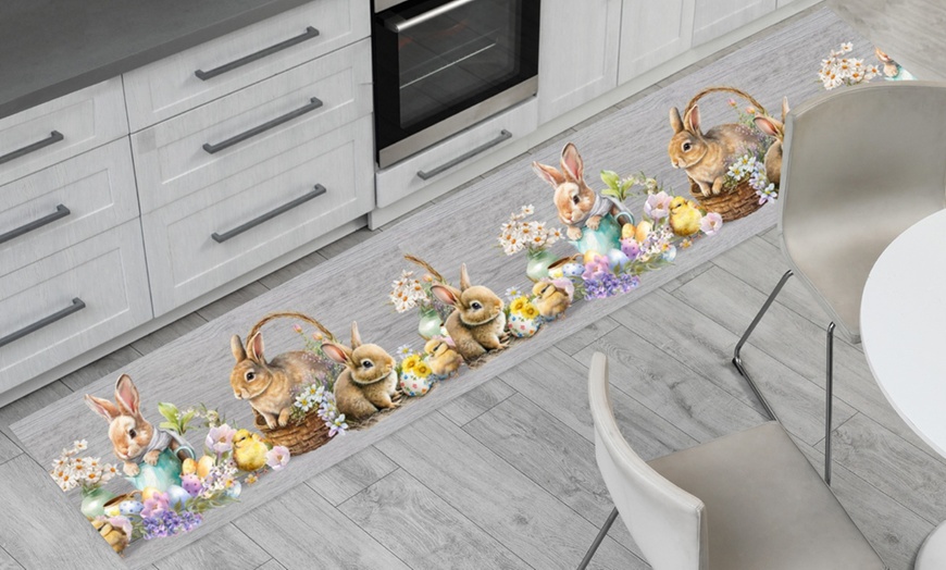 Image 3: Passatoie digitali a taglio in cotone con fantasie pasquali 