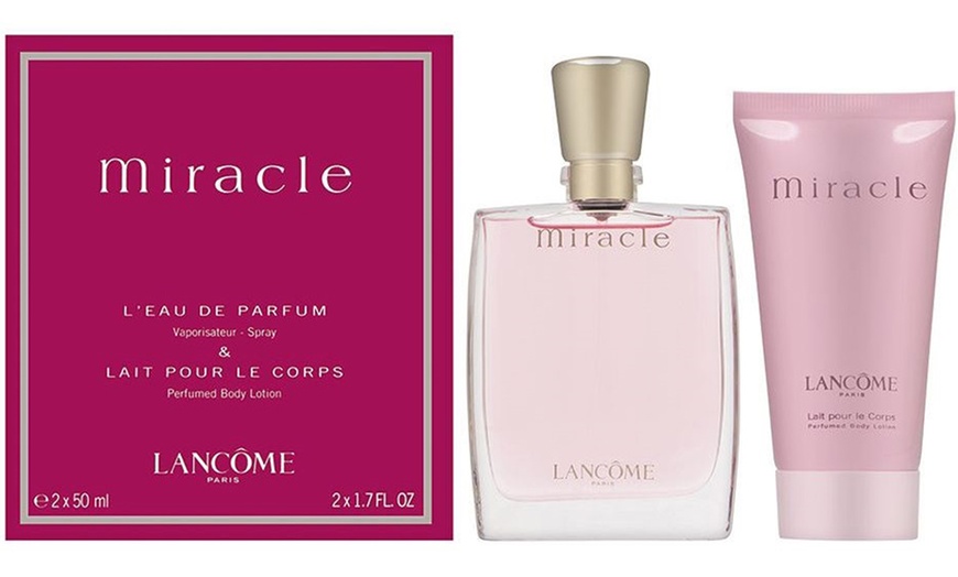 Image 1: Lancome Miracle Eau de Parfum and Body Lotion 50ml Set