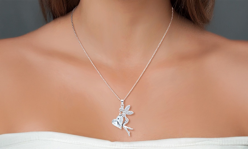 Image 3: Collar con colgante de enlace o corazón de SC Crystal