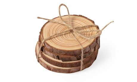 1 o 2 set da 4 sottobicchieri in legno