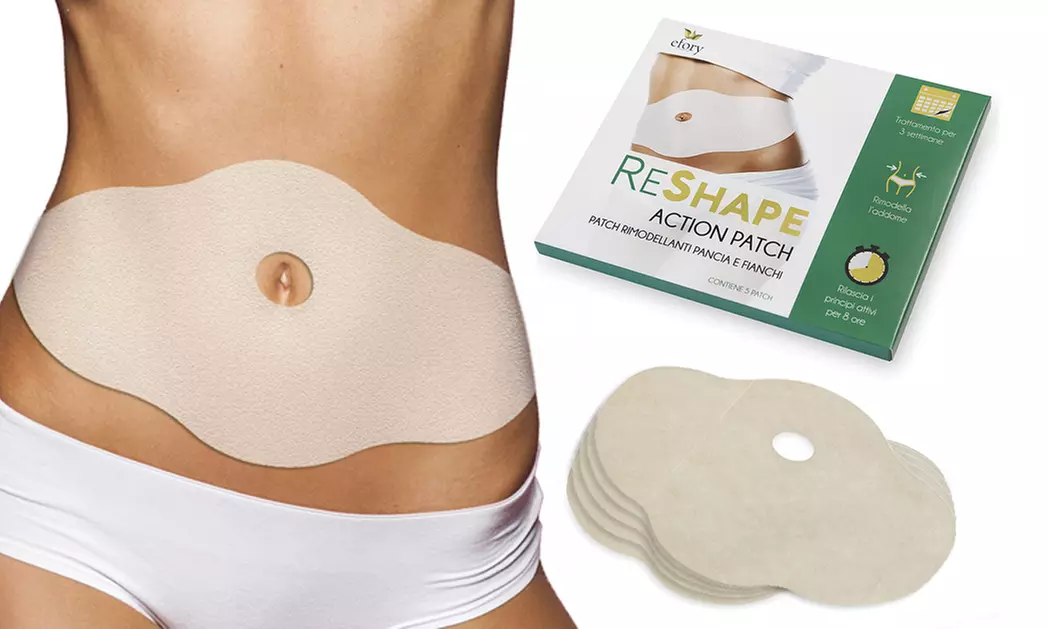 Patchs pour la graisse abdominale et la cellulite, Efory Cosmetics, confortables et efficaces - Primary Image