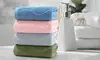  Set of Two SixtyShadesofGrey Wavy Striped Jacquard Cotton Hand Towels