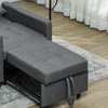 Image 7: HOMCOM 3-In-1 Chair Bed