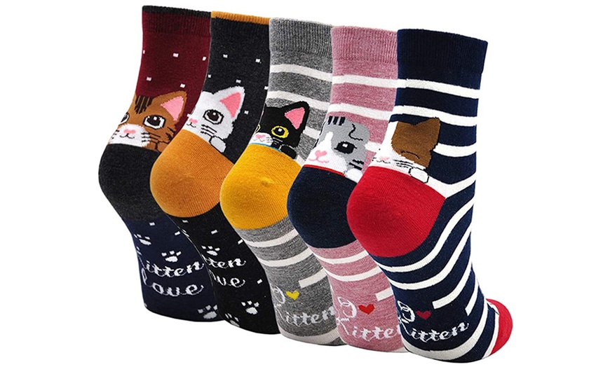 Image 2: 10 Paar Socken mit Tier-Motiv für Damen