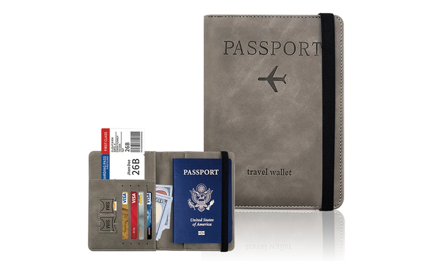 Image 3: RFID Blocking Passport Holder
