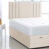 Image 11: Plush Velvet Ottoman Gas Lift Bed with Memory Spring Mattress
