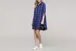 Doublju Women's Handkerchief Hem Plaid Shirt Dress. Plus Sizes Available. - Second Medium