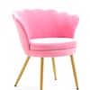 Image 51: Fauteuil coquillage en velours