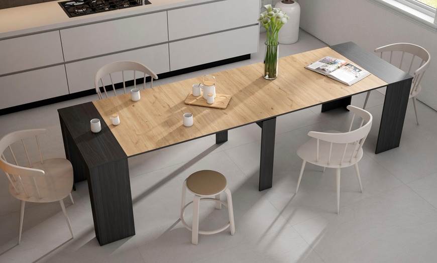 Image 16: Extendable Console Table for 6 people or up to 14 people