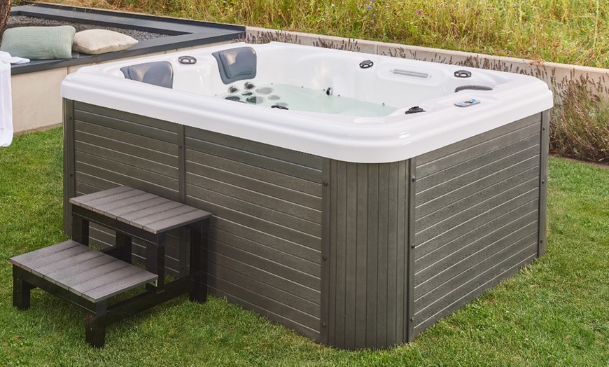 Image 5: Home Deluxe Outdoor Whirlpool BEACH, optional mit Treppe & Abdeckung