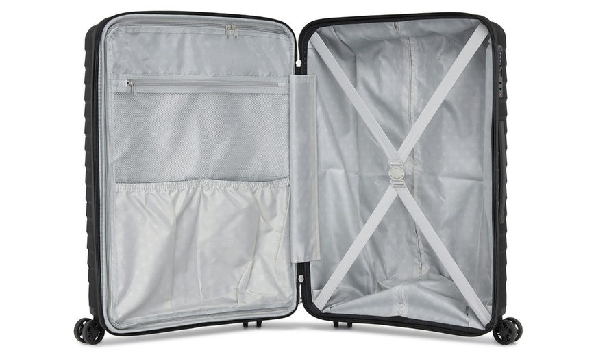 Image 6: 1x oder 2x Kono Hartschalen-Reisekoffer mit Getränkehalter