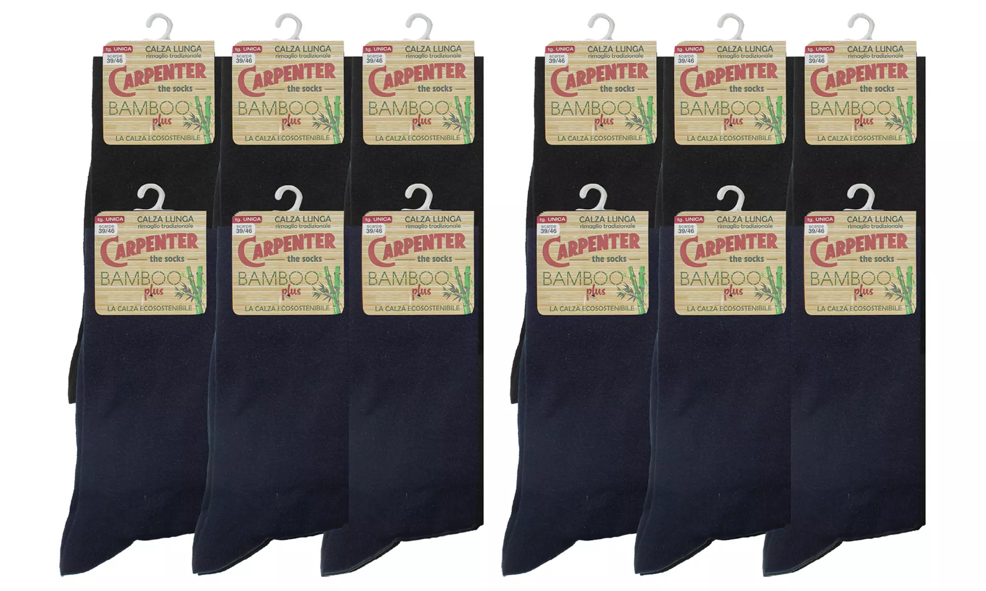 Pack di 12 calze da uomo Kyros 3108