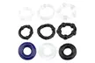 9pcs Silicone Cock Rings Enhancer Prolong set - Second Medium