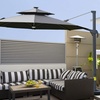 Image 3: Outsunny 3m Cantilever Roma Parasol with LED Solar Lights