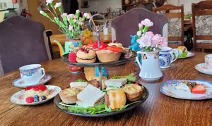 Enjoy freshly made afternoon tea for two or four with optional Prosecco at The Old Station Yard Cafe, up to 45% off