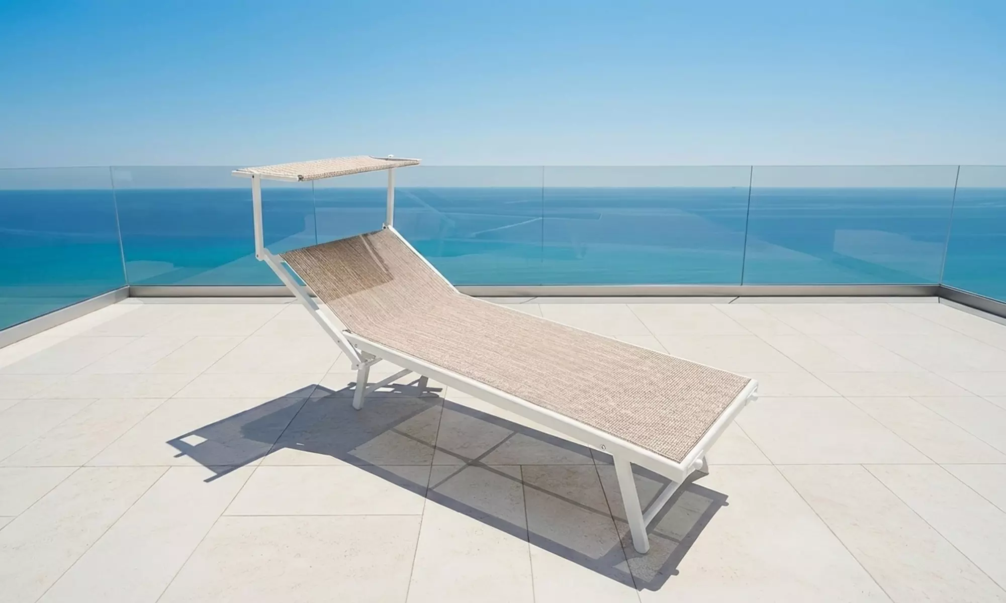 Lettino prendisole professionale in alluminio